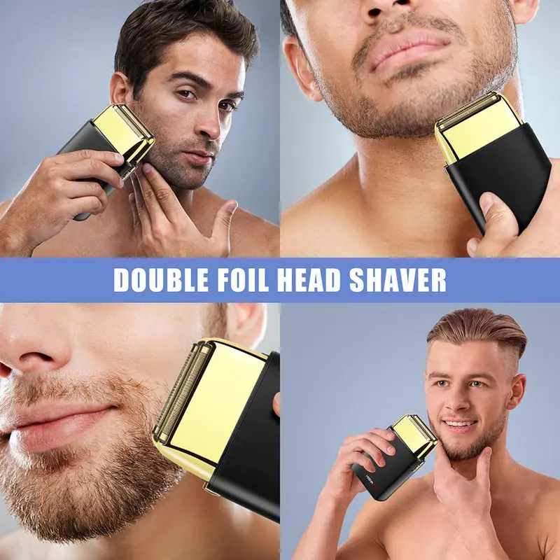 Professional Hair Trimmer Kit, 1 Set Rechargeable Hair Clipper & Trimmer & Shaver & Accessories, Electric Hair Trimmer for Men, Barber Equipment 5