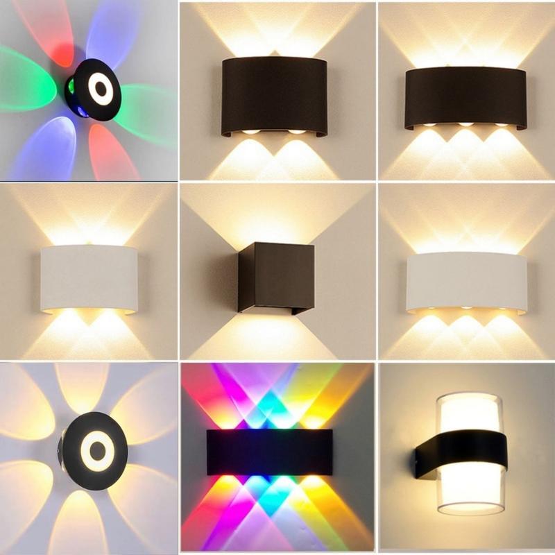 Đèn Led Hắt Tường Trang Trí 2 Đầu Gắn Tường điện 220v ManCo