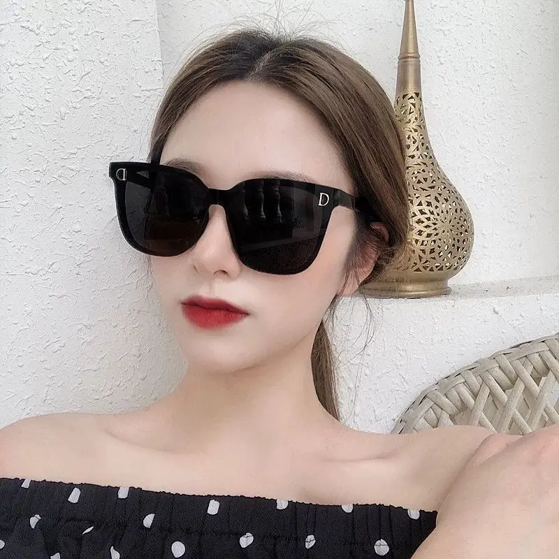 GM Sunglasses Women's Korean-Style Internet Celebrity Same Big Face Sunglasses Driving Glasses Sunglasses Factory Wholesale