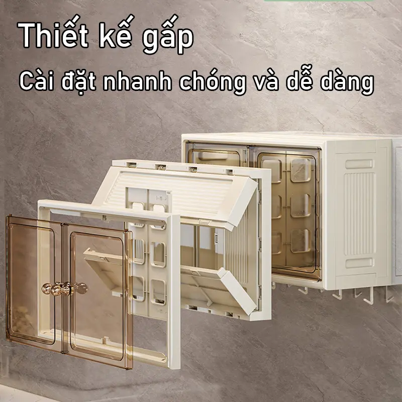 Tủ Nhà Tắm tủ đựng mỹ phẩm tủ thuốc gia đình không thấm nước Không Cần Đục Lỗ Kệ 2
