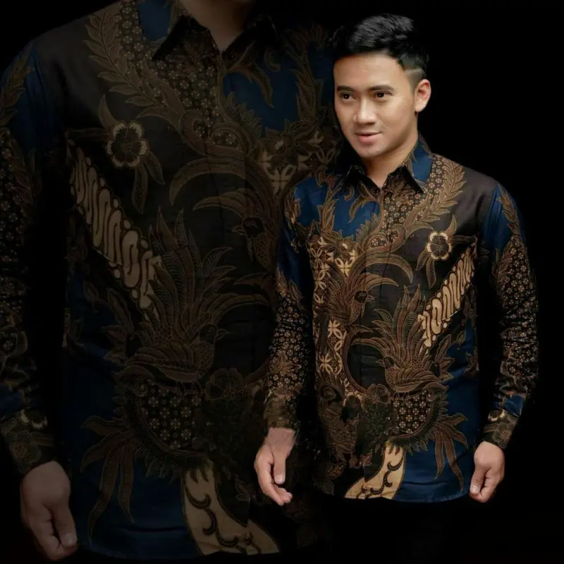 Baju batik pria lengan panjang modern - Kemeja batik pria lengan panjang - Batik pria 6