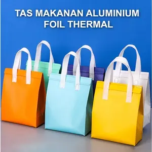 (1PCS) Tas Thermal Cooler Bag / Cooler Bag Aluminium Foil Thermal / Tas Bekal Makanan Anti Air Tahan Panas Dan Dingin / Thermal Cooler Bag/ Lunch Bag / Insulation Bag / Thermal Bag / Thermal Insulated / Frozen Bag / Thermal Packing Bottle / Tas Bekal