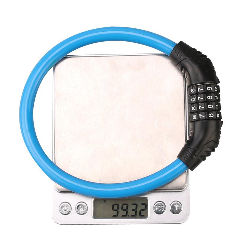Product Introduction of Mountain bike lock Anti-theft portable electric battery motorcycle combination lock fixed bike ring lock 10