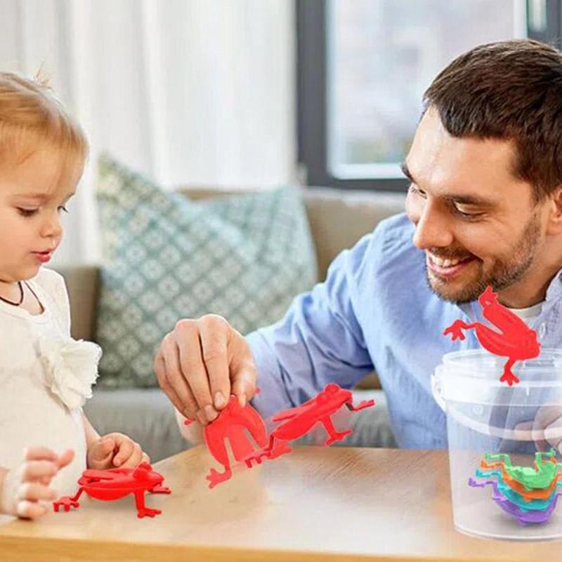 Product Introduction of Mini Jumping Frog Bounce Fidget Reliever Toy Parent Child Interactive Novelty Jumping Frog Toys 27