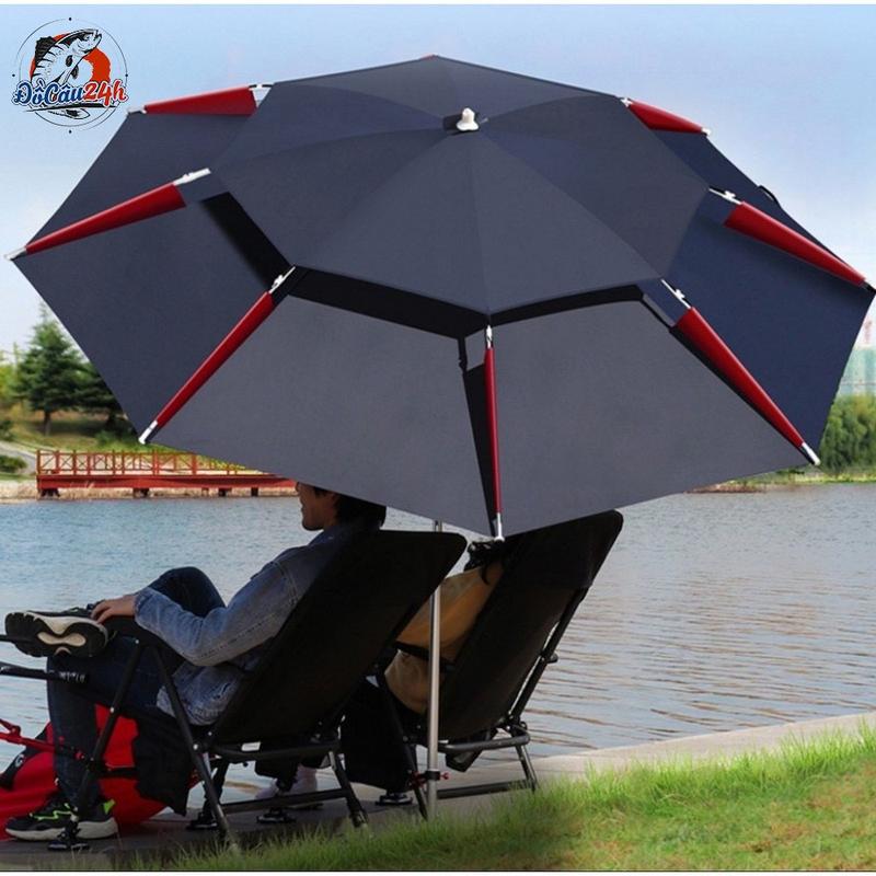 Ô Dù Che Nắng Mưa Dùng Cho Câu Cá, Dã Ngoại 2 Tầng Nhiều Màu Sắc Khác Nhau
