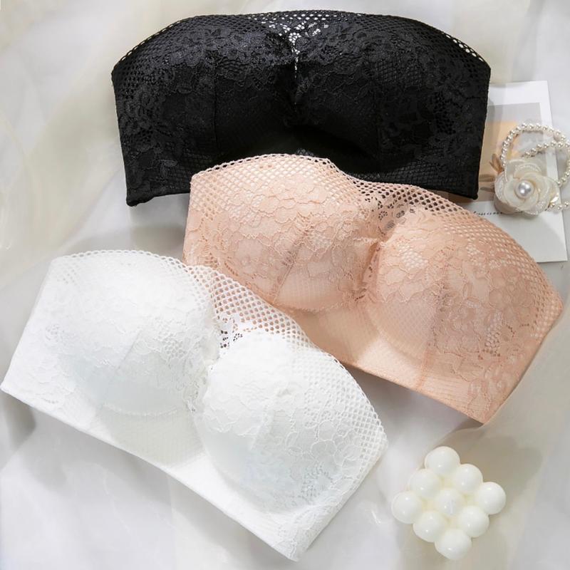 200 (HÀNG CHUẨN)- Áo Lót Ren Cup Ngang Chống Tuột, Áo Lót Mút Dày 4cm Nâng Bàn Tay Mềm Êm Thoáng Khí- Nữ Kem Bra Top Women Nhung Đen Voi