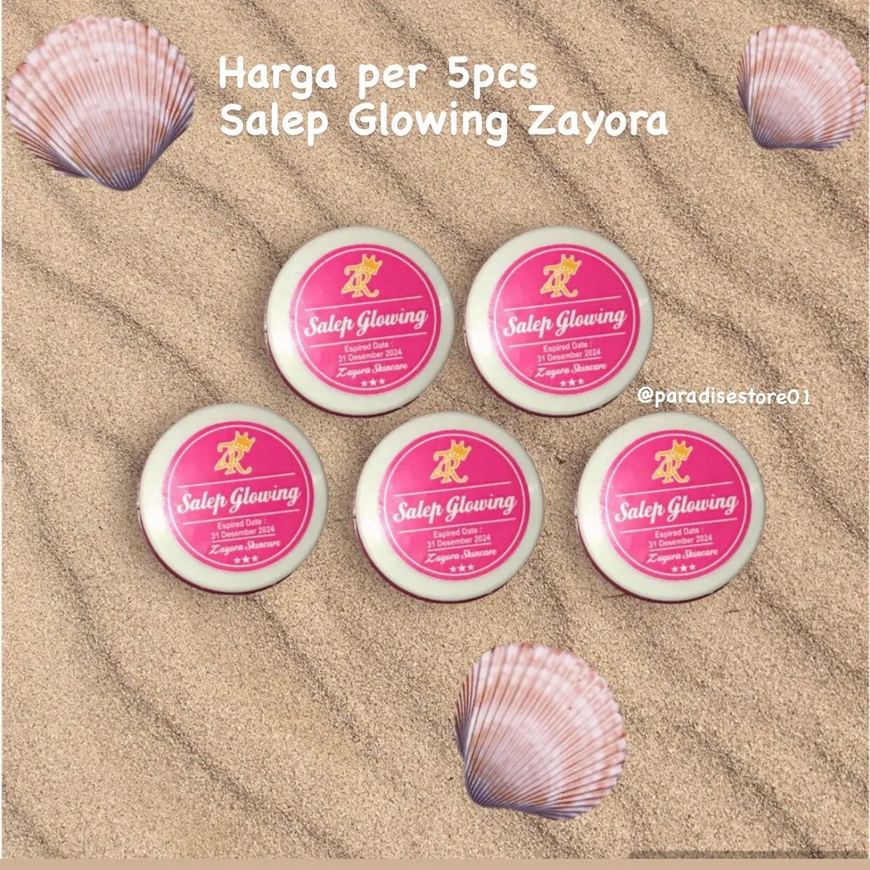 COD SALEP GLOWING 5PCS /HARGA DI ATAS TERMASUK 5PCS SALEP GLOWING ZAYORA UKURAN 5 GRAM LEBIH BANYAK HEMAT Hitam Memutihkan Wajah