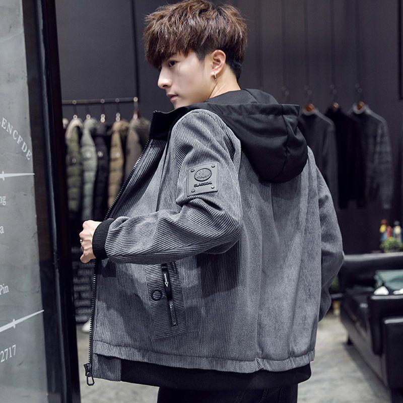 Áo Khoác Nhung, Dành Cho Nam Giới, Hàng Mới Về 2024, Phong Cách Hàn Quốc, Hợp Xu hướng Và Đẹp Trai, Áo Mặc Trong Dễ Phối Đồ Thích Hợp Cho Mùa Thu, Áo Khoác Dáng Rộng