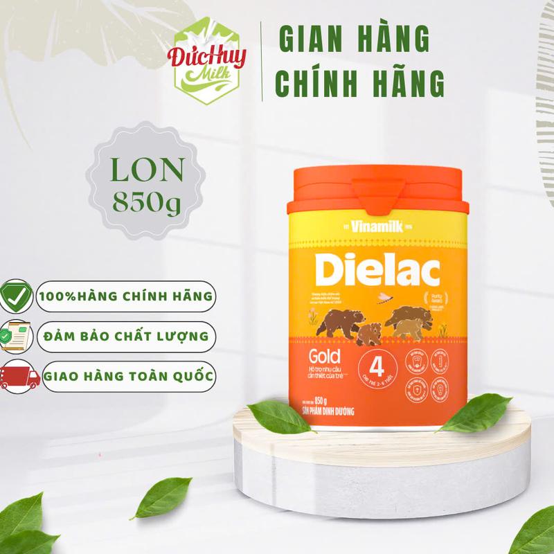  Dielac Gold Vinamilk 800g & 1.4kg Sữa Bột Chính Hãng Đảm Bảo Chất Lượng Cho Bé Phát Triển Não Bộ Trữ Sữa Đựng Sữa Bột 