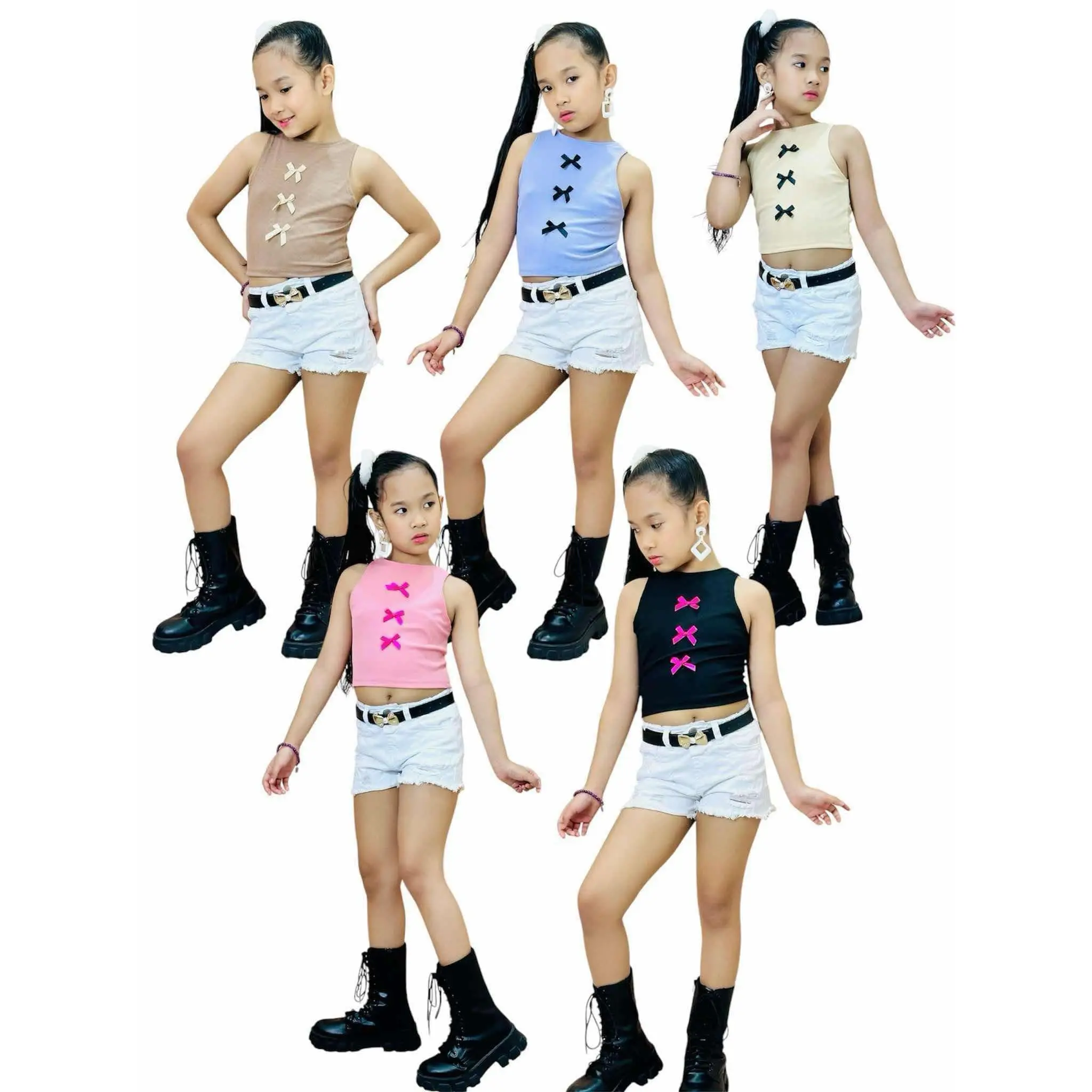 Bow Knot Halter Top *Full Length (fits 3-10years Old) Awavu