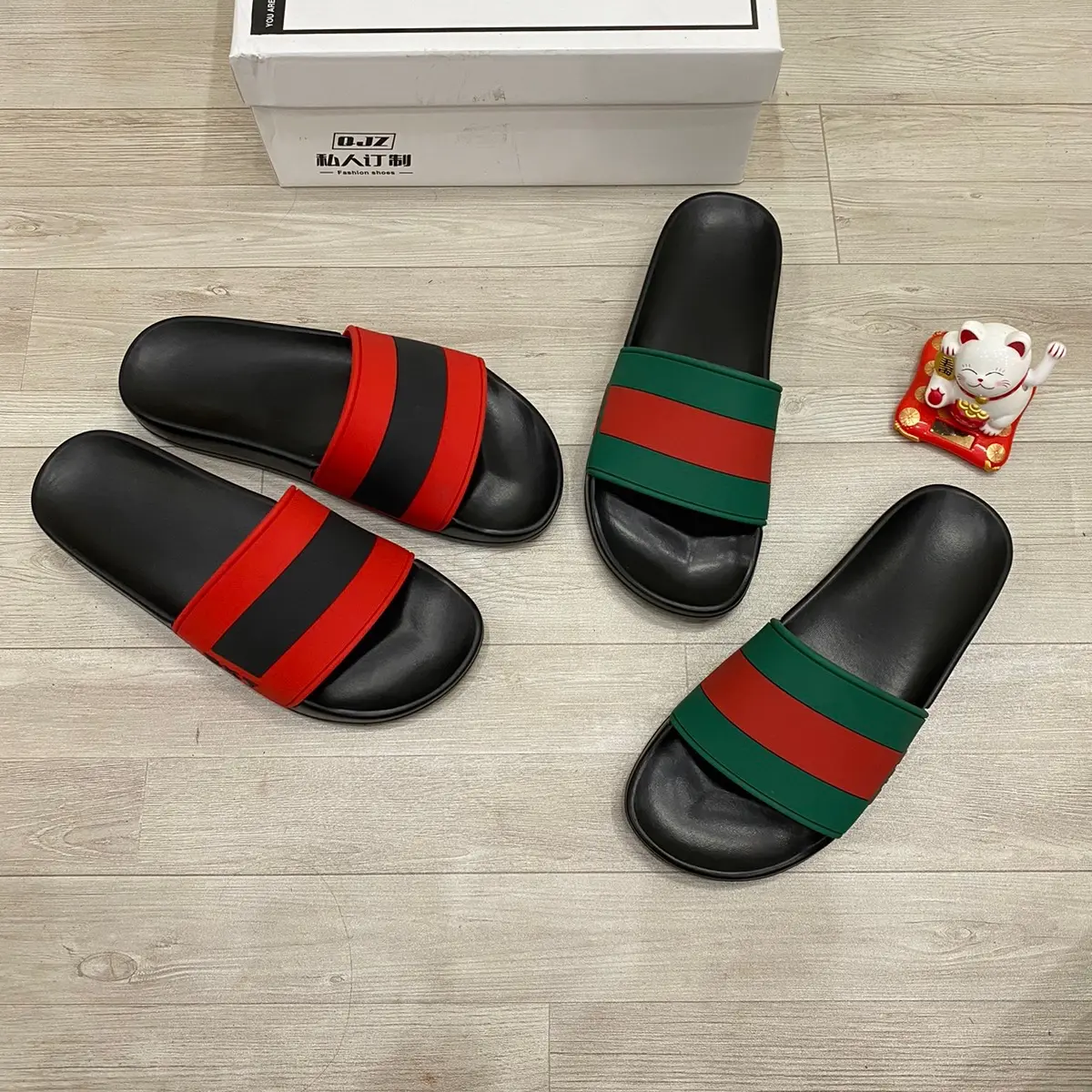 Dép Nam Nữ combo phiên bản skt quai cao su màu xanh đỏ đen Quai Ngang DéP Slipper Đế Bằng
