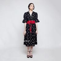 Gambar IVY Obi (Belt/Sabuk) Batik Jumputan Red Sèkouwit - Warna dari Sekouwit Kab. Bogor 4 Tokopedia