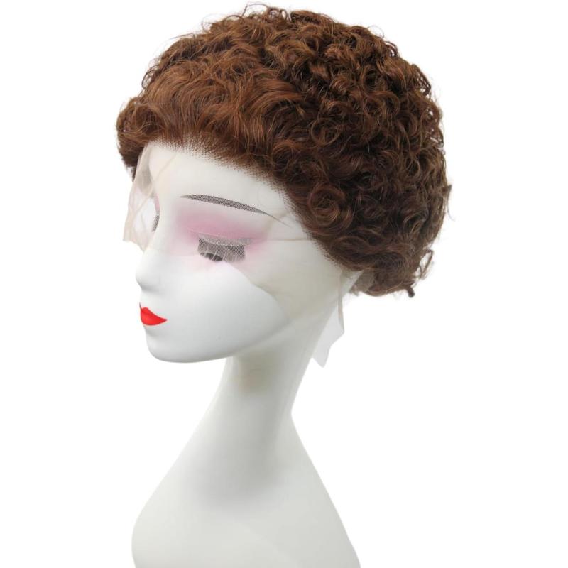 Local shipping-13x4 Bob Straight Human Hair Wig Lace Front Wig 100% Human Hair Pre Plucked with Baby Hair 180% Density Wigs for Black Women Natural Color (natural bob wig human hair, 8 Inch) 7