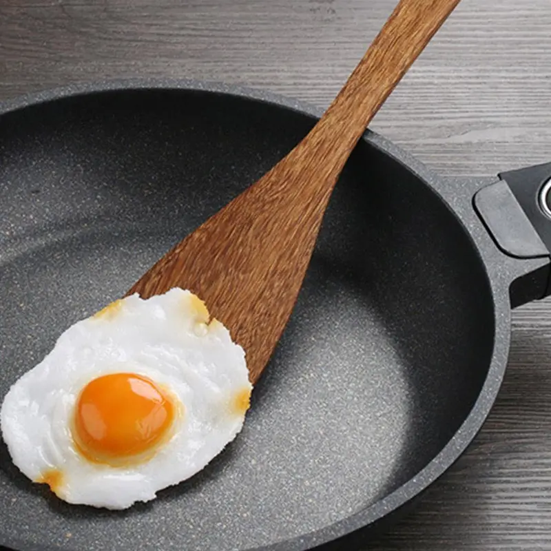Thìa gỗ, Thìa gỗ, Thìa Súp cán dài, Thìa chống dính, Dụng cụ nấu ăn trong nhà bếp 4