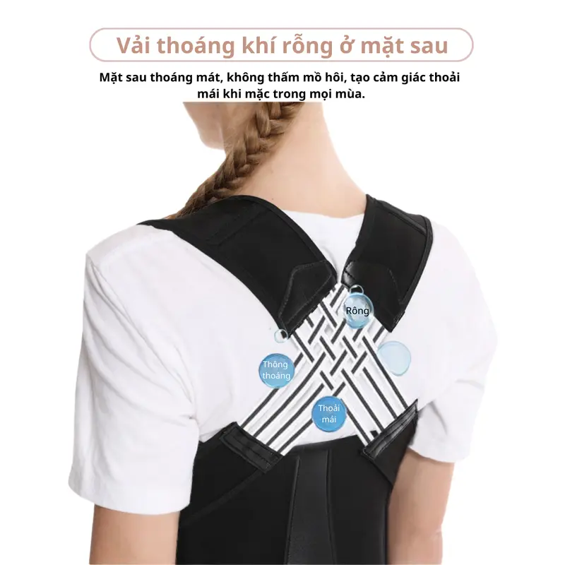 Đai Lưng Furika Nam/Nữ Hỗ Trợ Thẳng Lưng Phiên Bản Mới  - Định Hình Đường Cong Đẹp, Đai Nâng Ngực Bảo Vệ Có Nẹp Chỉnh Cột Sống 3