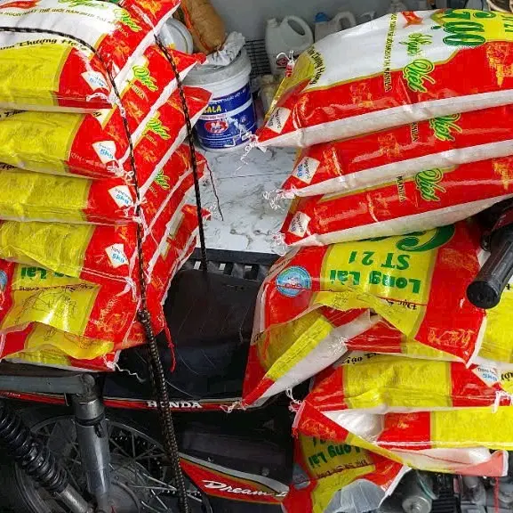 Gạo Thơm Thượng Hạng St21 5kg/túi GẠO MỚI DẺO NHIỀU,THƠM- Hạt Gạo Dẻo Dai, Ngọt Tự Nhiên - Food bưu gạo  5kg 1