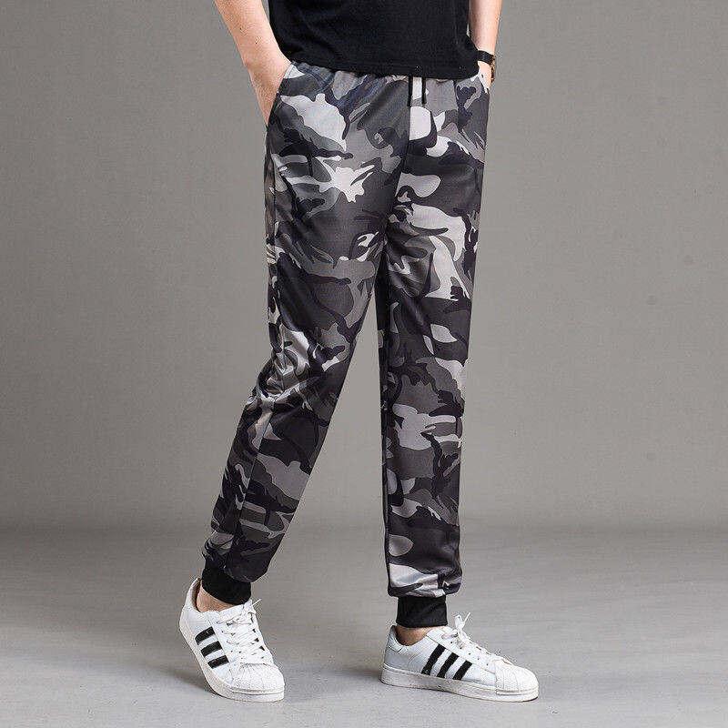 Autumn Trousers Men Stretch Camouflage Pant Casual Leg Fitting Sweatpants Loose Wear-resistant Trousers 4