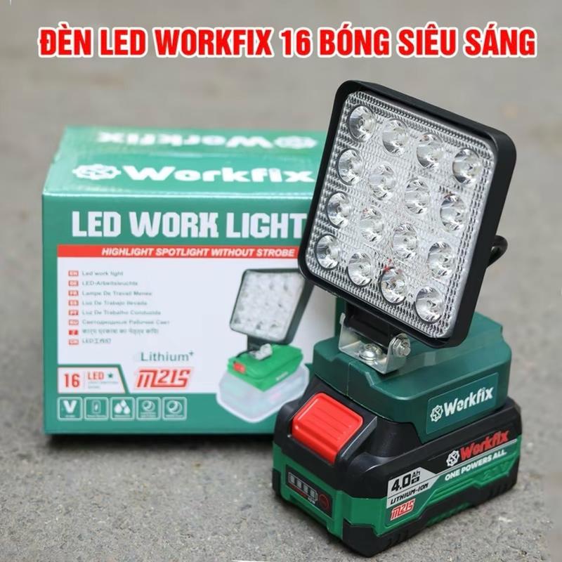 Thân bóng đèn LED Chạy pin máy khoan WORKFIX WF-L16, 16 Bóng LED - Chân Pin Phổ Thông