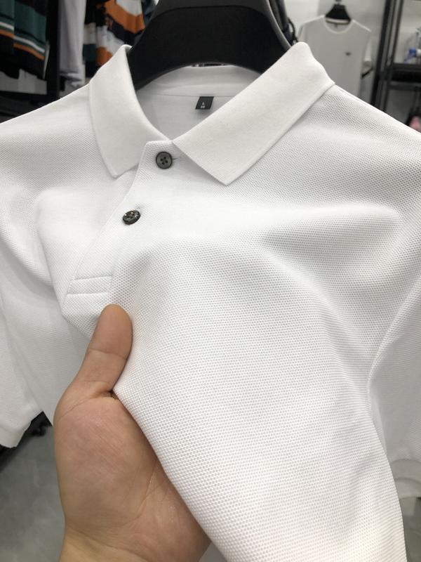 Product Introduction of Boxy cropped polo shirts plaid summer high-end men's polo shirt short sleeve cotton polo collar casual high-grade shirt top men's T-shirt Tropical Human 4