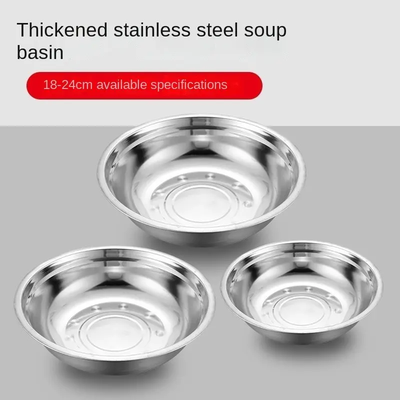 Stainless Steel Pet Water Basin Cat Bowl Dog Can't Be Overturned Eating Anti-Slip Double Single Large Small Size