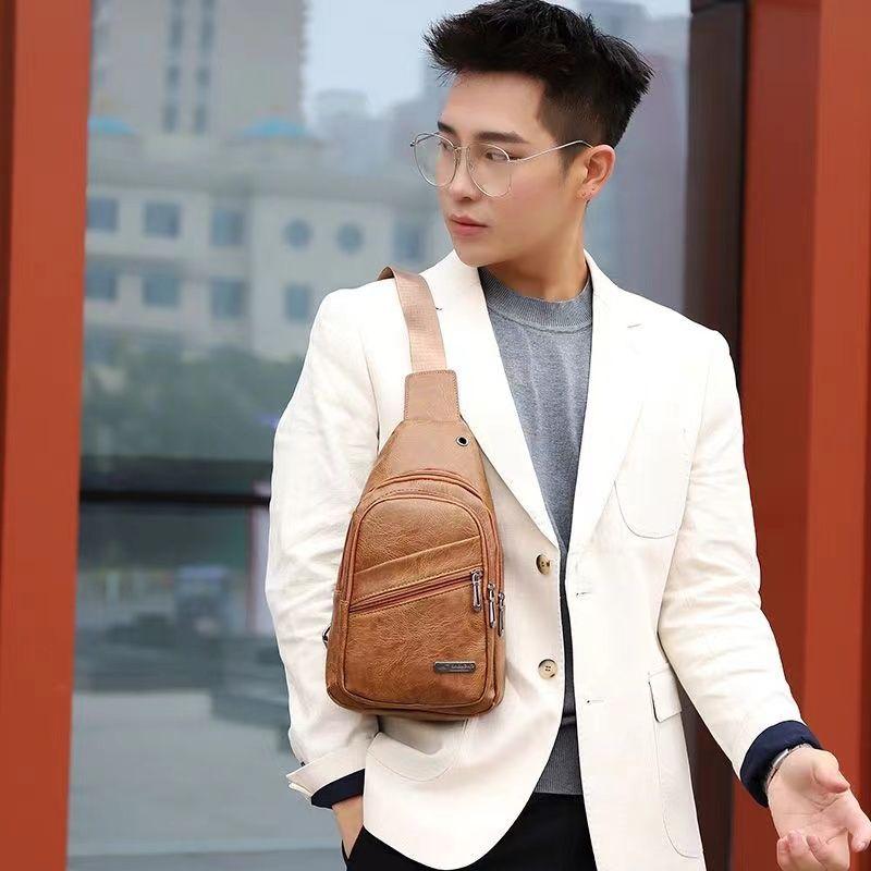 Túi Đeo Ngực, Xu Hướng Nhật Bản Và Hàn Quốc, Phong Cách Cá Tính, Túi Đeo Ngực Nam, Thời Trang Thường Ngày Túi Đeo Vai, Túi Nam Hàn Quốc, Túi Đeo Chéo Bag 4