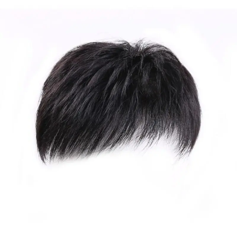 Middleaged men with short hair natural and realistic wigs full headgear simulated human hair wigs 2