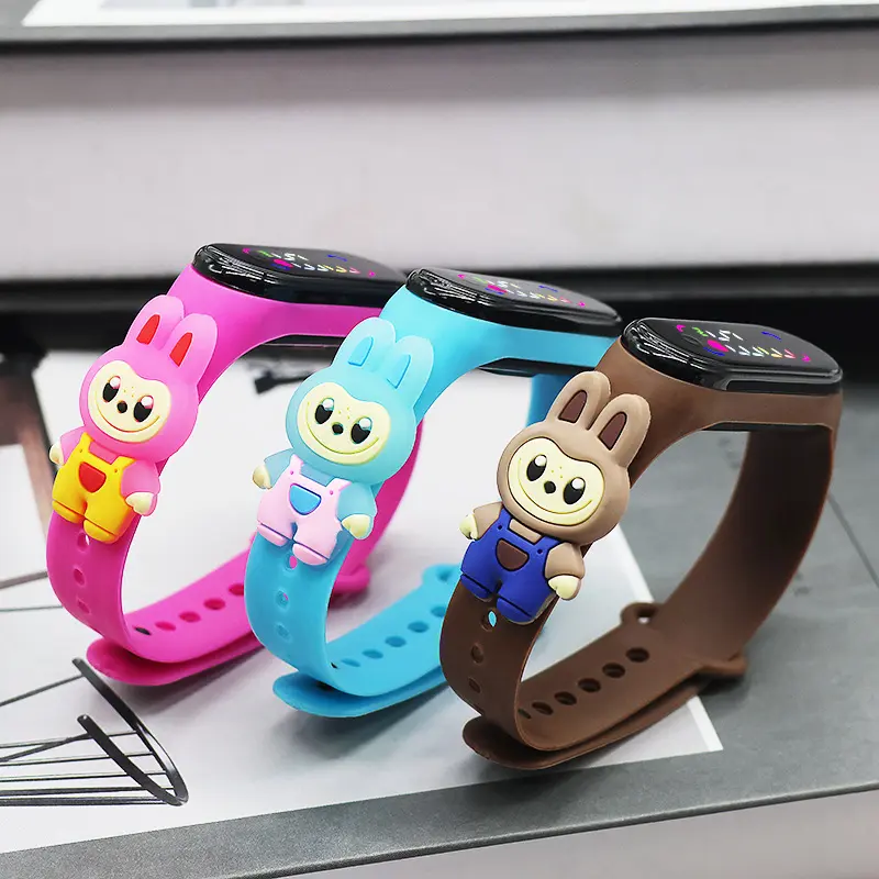 Girl Fashion Classic Summer Bulala Small Fresh Doll LED Electronic Watch Cute Cartoon Student Swimming Touch Watch