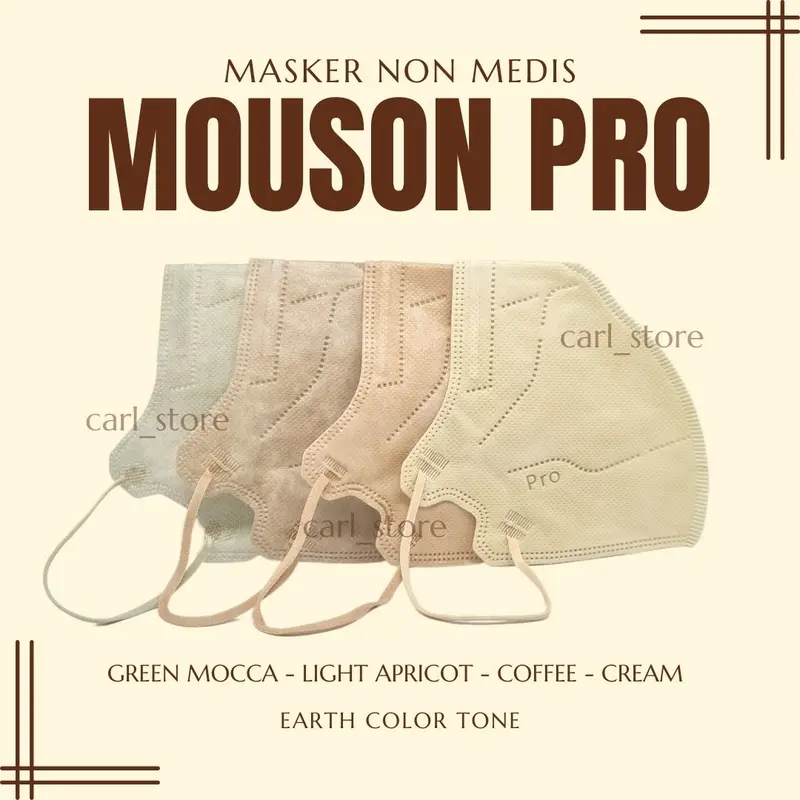 Masker Mouson Pro New Pro 5D 5 Layer isi 10Pc Pengait 2