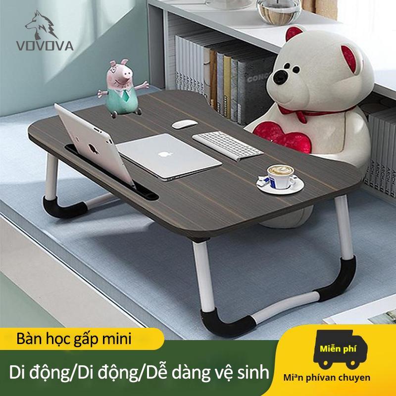  học gấp gọn  VOVOVA   học mini cho laptop có khe để cốc và bút nhỏ gọn  tiết kiệm không gian bàn bàn  xếp  gấp  gọn bàn  học  mini 