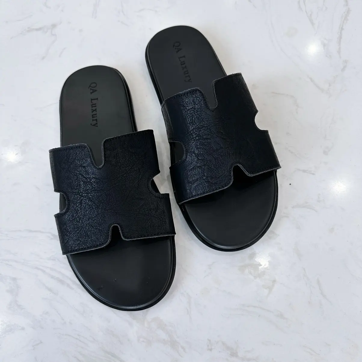 Dép quai nam H Khâu quai chắc chắn đế cao 2cm chống trơn trượt an toàn bền đẹp trẻ trung - DéP, Slipper deo  quaingang