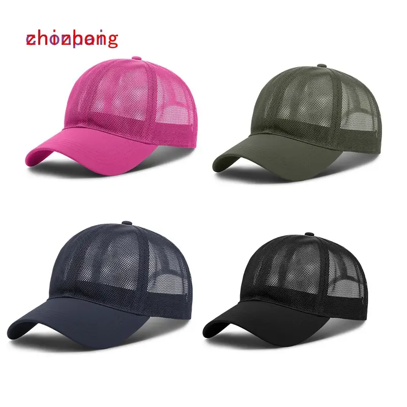 Mũ Bóng Chày Lưới Toàn Bộ Cho Nam Và Nữ, Mũ Thể Thao Chống Nắng Làm Mát Nhanh Khô, Snapback, Unisex 0