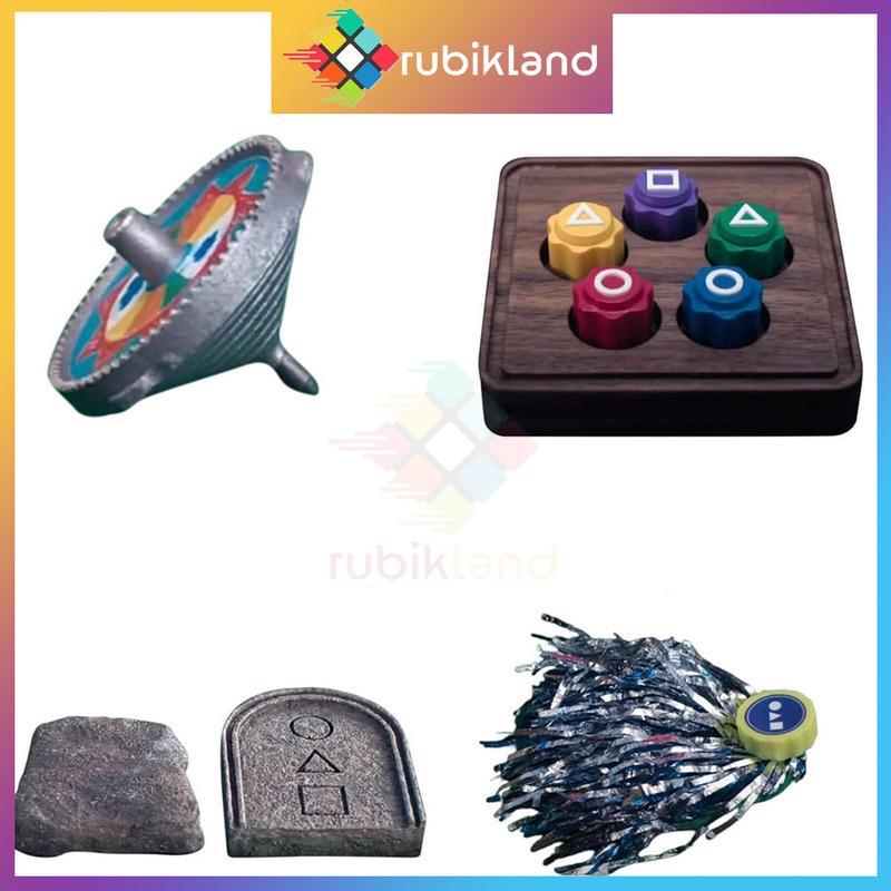 Product Introduction of [Combo 5 Món] Đồ Chơi Squid Game Gonggi Thảy Đá Cầu Bông Vụ Đập Thẻ Bài Hình Ném Đá Trò Chơi Con Mực 31