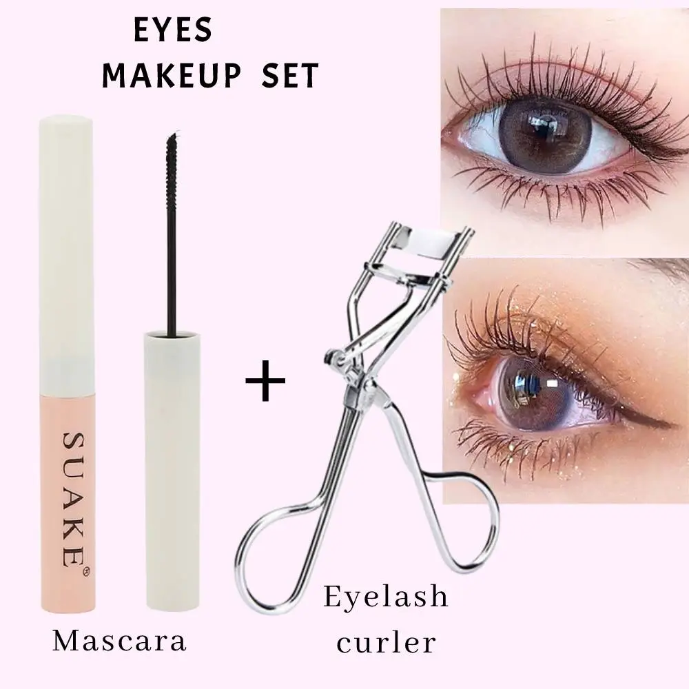 Bộ Trang Điểm Mắt, Không Thấm Nước, Mascara Chống Nhòe, Lâu Trôi, Uốn Cong phồng, Kèm Dụng Cụ Uốn Mi Cosmetic