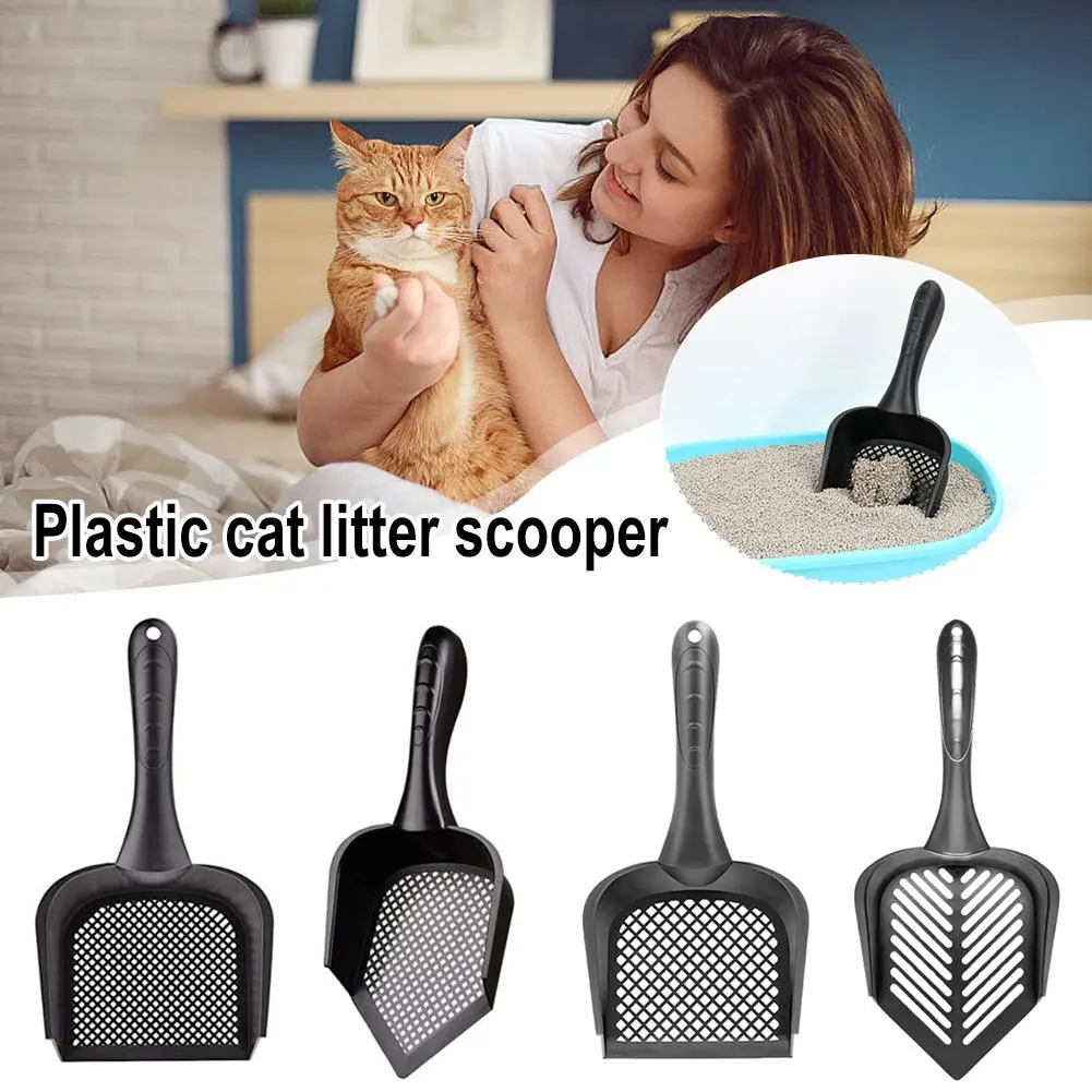 Heavy Duty Cat Litter Scoop Durable AntiFall and SimpletoClean Plastic Scoop for Pet Waste S9C6