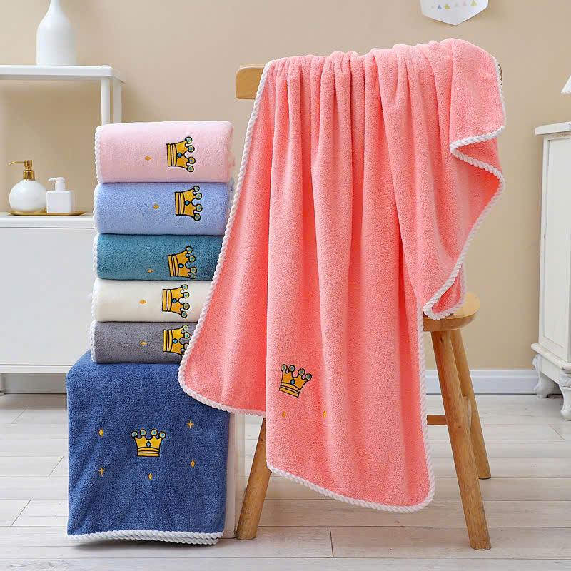 [Zâu] Combo 2 khăn Tắm + Mặt thấm hút nước (140x70cm + 35x75cm) 0