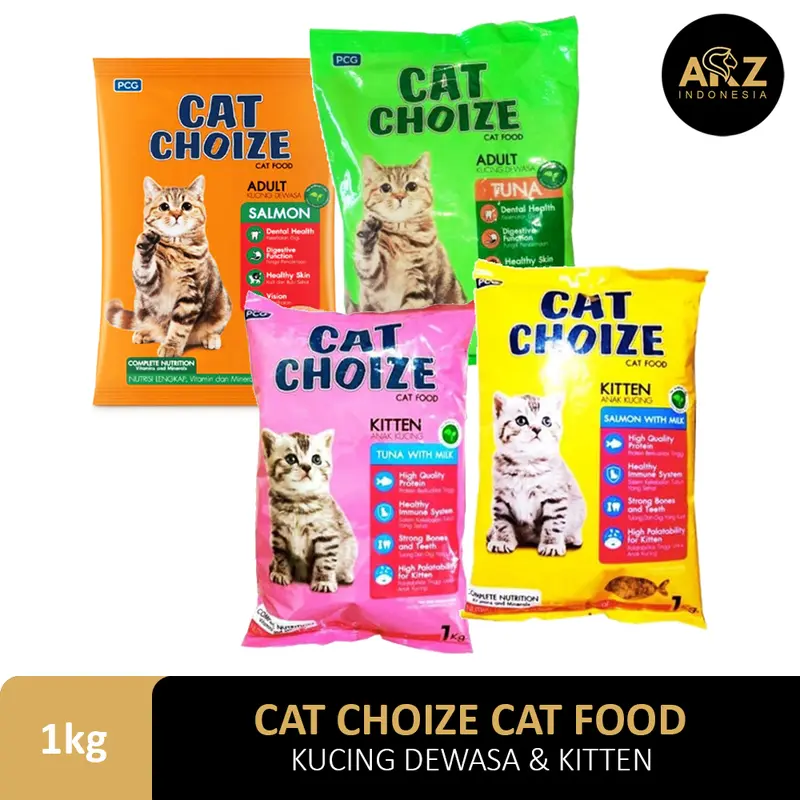 Pakan Makanan Cat Choize Kitten Adult Cat Food Tuna Milk Salmon Milk Dewasa Dan Anak Kucing 0