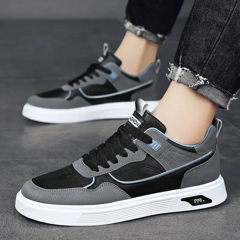 Men fashion casual breathable flat shoes comfortable outdoor sports shoes students shoes waterproof  shoes