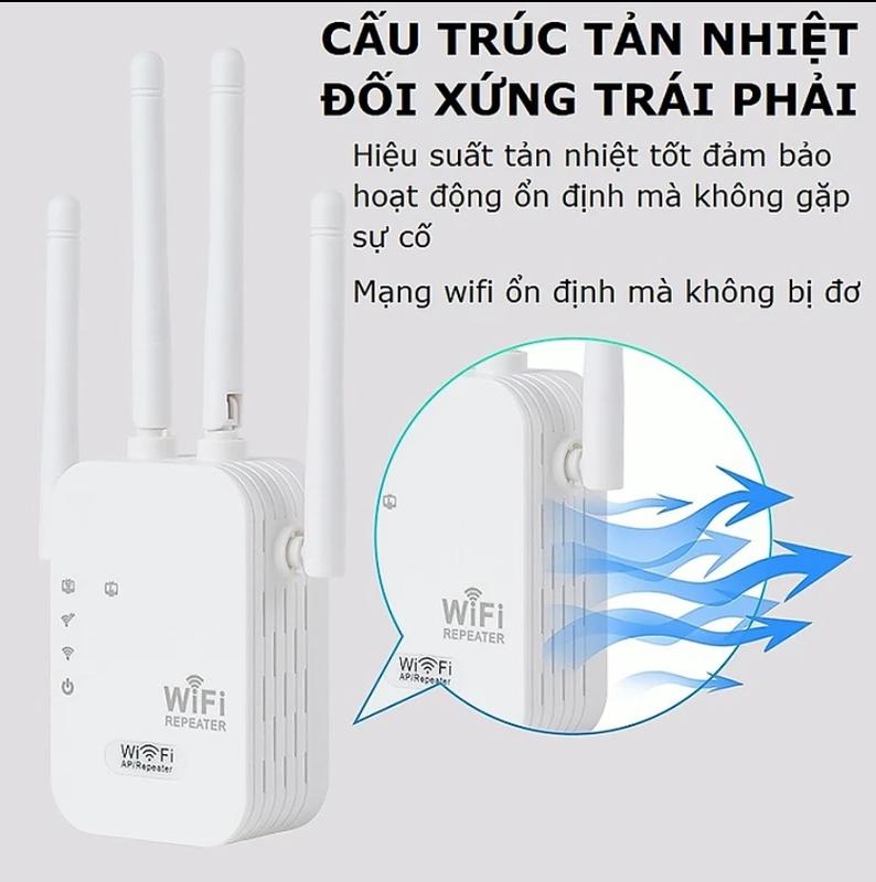 Bộ Mở Rộng Sóng Wifi Tốc Độ Tối Đa 300Mbps 4 Râu Phát Sóng Xuyên Tường 3