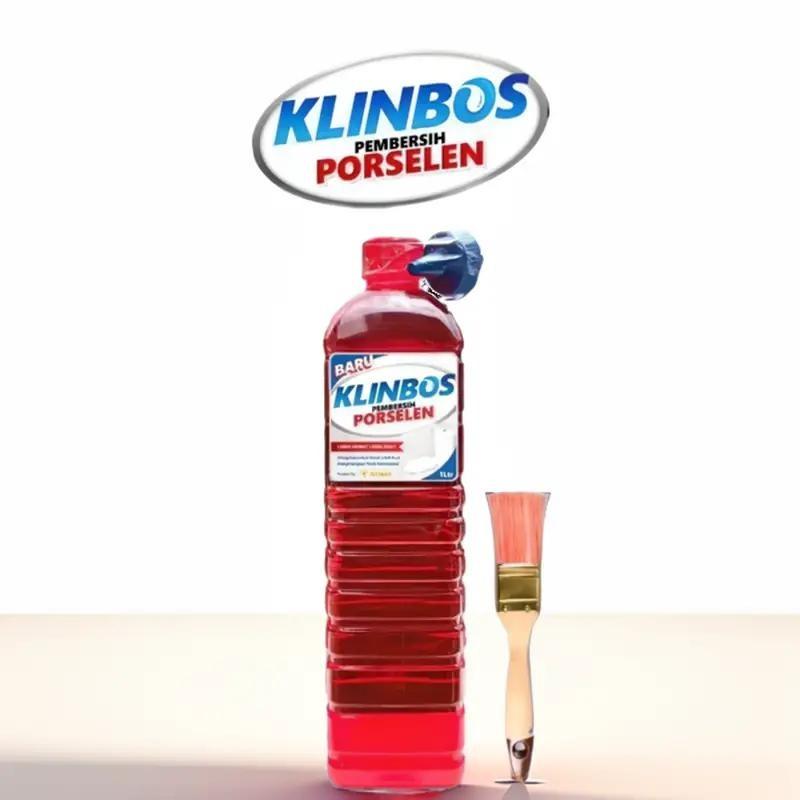 klinbos pembersih porselen 5X lebih kuat dan hemat bersihkan kerak kamar mandi Jamur Plastik Stainless Kamar Kecil Dapur Anti bakteri Merah Sarung Cair Kamar Kecil Dapur Anti bakteri 5