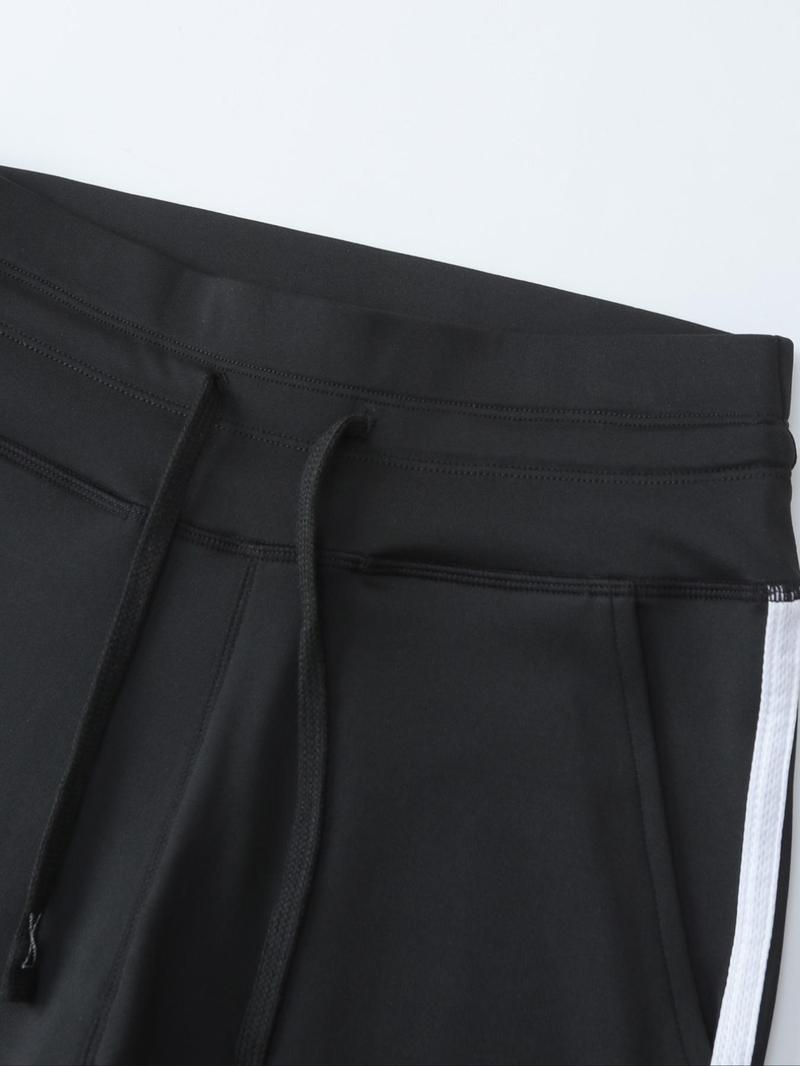 Product Introduction of Women's Striped Side Pocket Sports Joggers, Casual Sporty Comfy Breathable Skinny Pants for Yoga Gym Workout Running, Ladies Sportswear for All Seasons 9