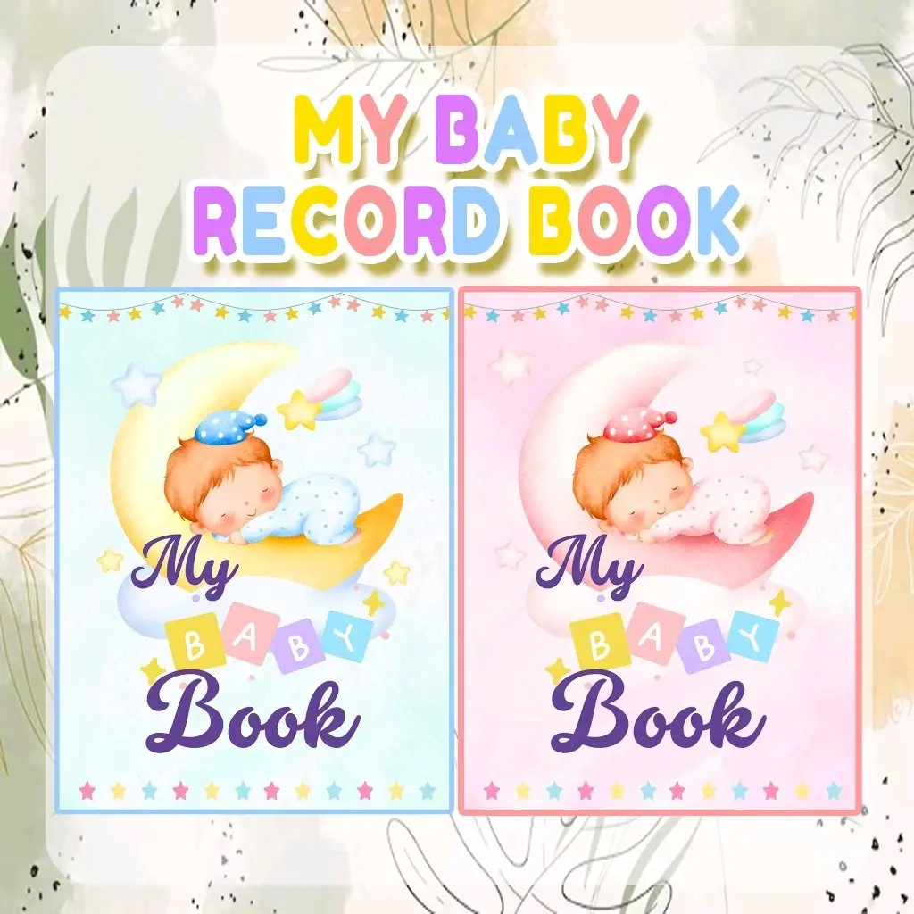 Baby Record Book Personalized Choose Glittered, Matte , Glossy Finish