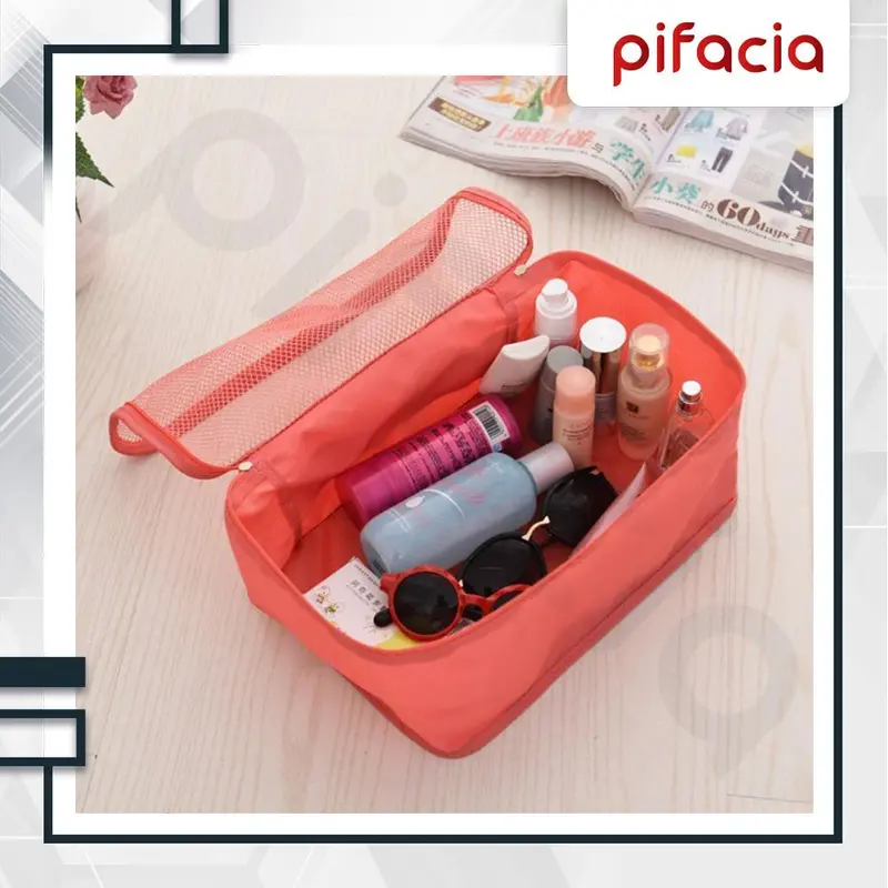 PIFACIA Travel Bag 6 in 1 Storage Set Organizer Penyimpanan Makeup Tas Koper Travel Pouch 3