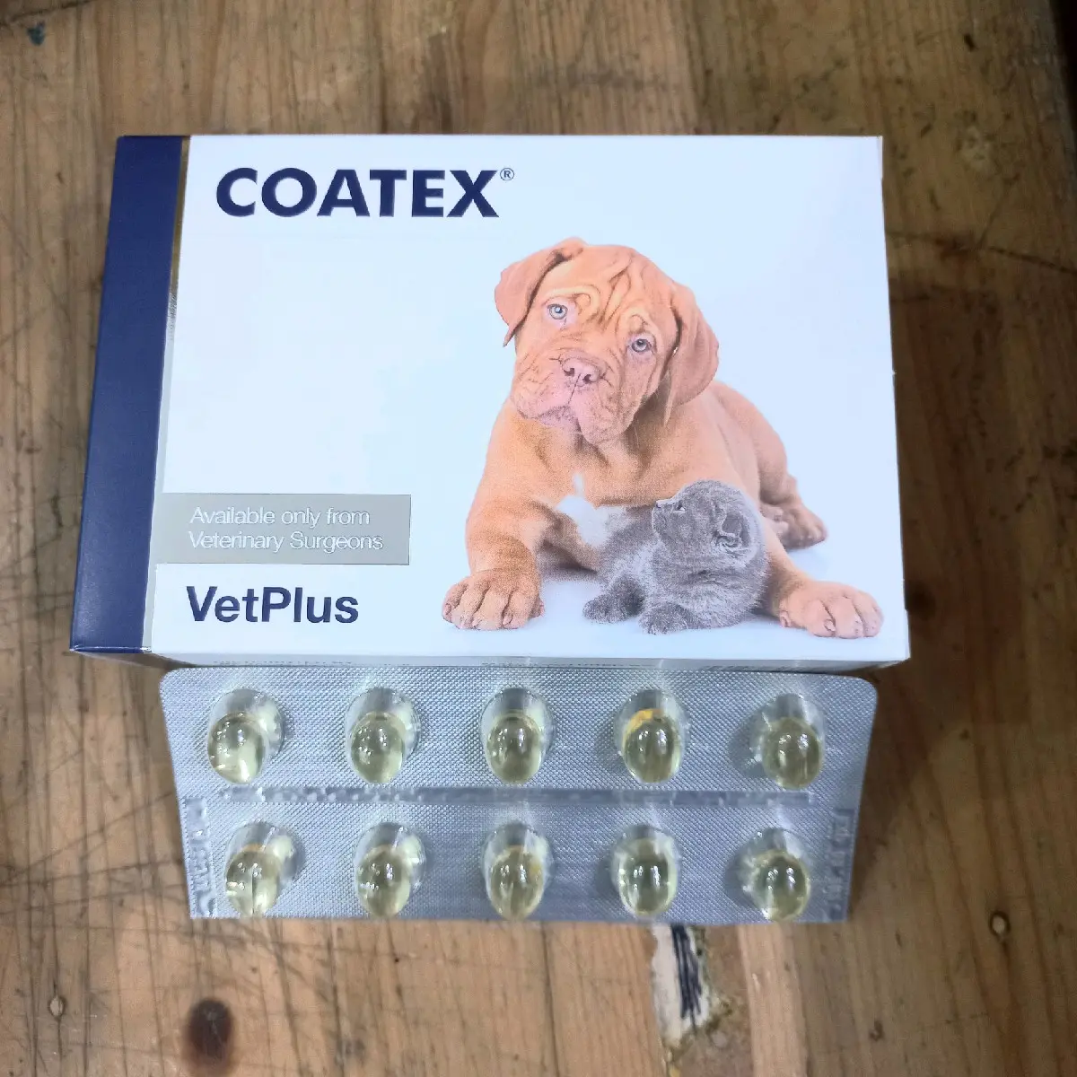 VETPLUS Coatex EFA Caps Suplemen Vitamin Bulu Kulit Anjing Kucing
