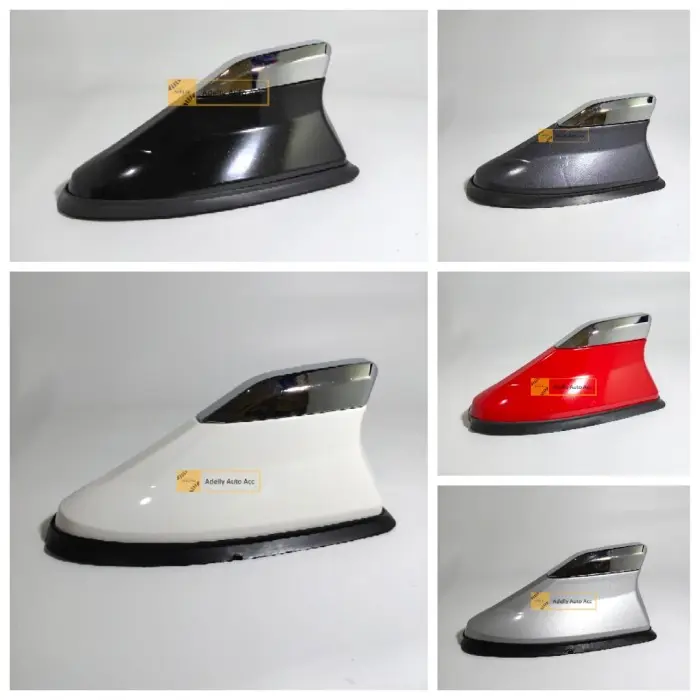 Antena Sirip Hiu Mobil / Sirip Hiu JS Racing Model Kombinasi Chrome Car