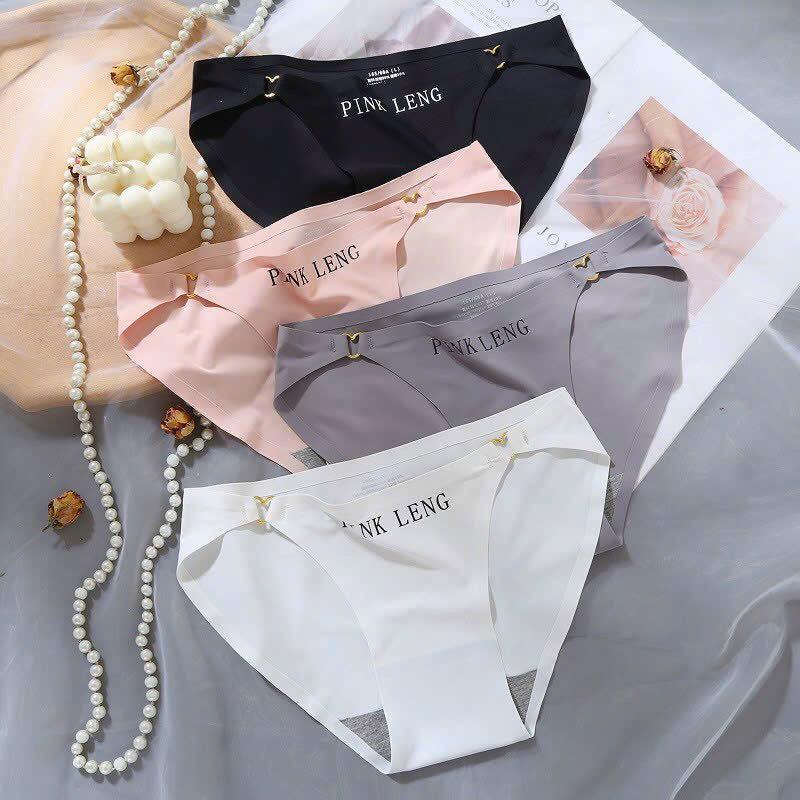 Quần Lót Nữ Đúc Su Cao Cấp Tàng Hình Phối Tim Hông Sexy C45 Hồng 8