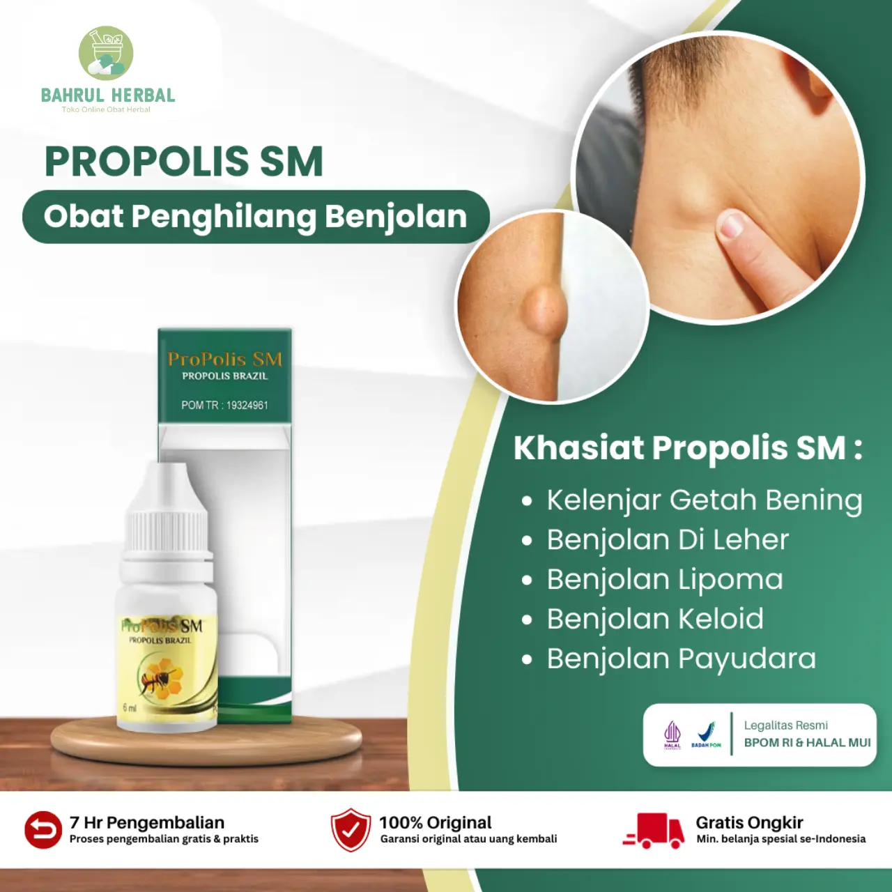 Herbal Propolis SM Untuk Menghilangkan Benjolan Isi 6 Ml