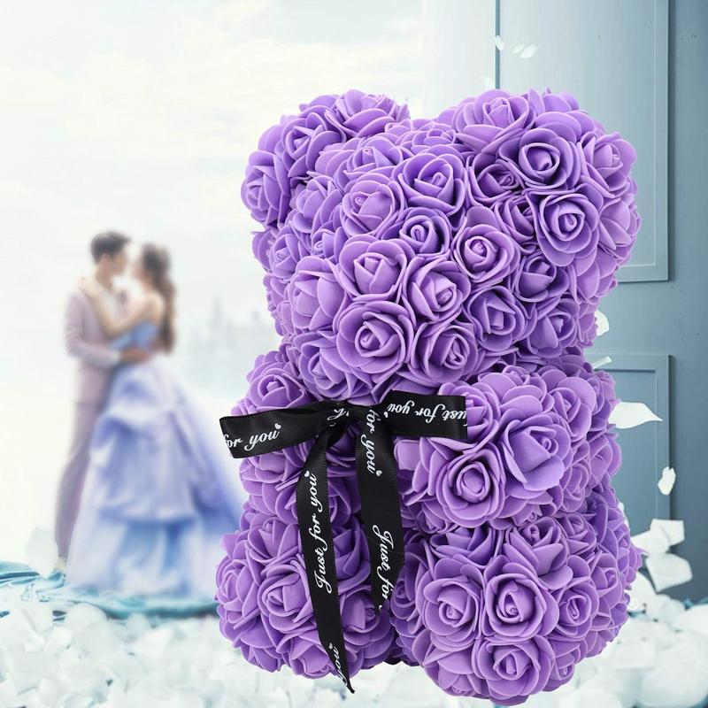 Artificial Rose Bear, Creative Teddy Bear, Creative Gift for Friend & Family, Anniversary, Wedding, Birthday 8