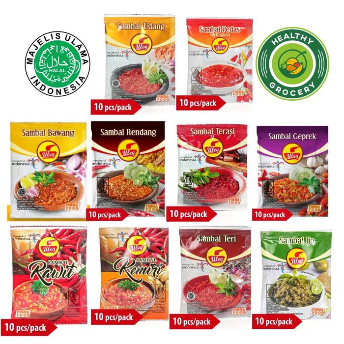 Jual Finna Sambal Uleg 10 Sachet / Finna Sambal - TERASI - Kota