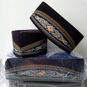 Peci kopiah songkok hitam motif batik bordir terbaru Muslim Dewasa & anak - anak  Santri Nyaman