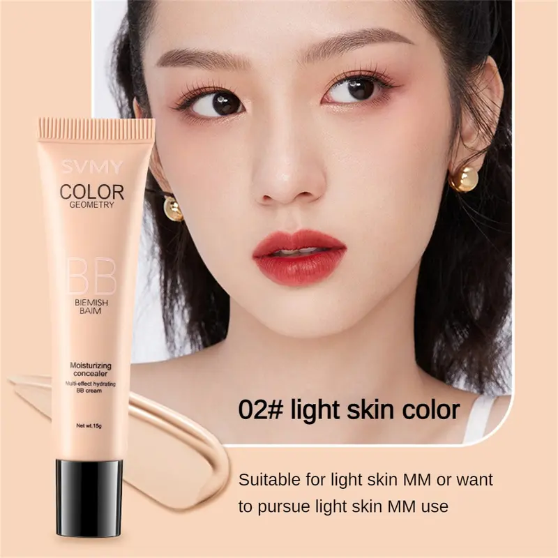 Kem BB, SVMY, Lâu Trôi 24H, Kem Kem Nền Dạng Lỏng, Không Thấm Nước, Kem Che Khuyết Điểm Làm Trắng, Trang Điểm Nền Mặt Tự Nhiên 8